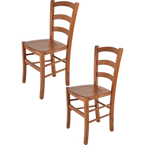 Tommychairs Set 2 Sillas Venice en haya color cerezo (1/5)