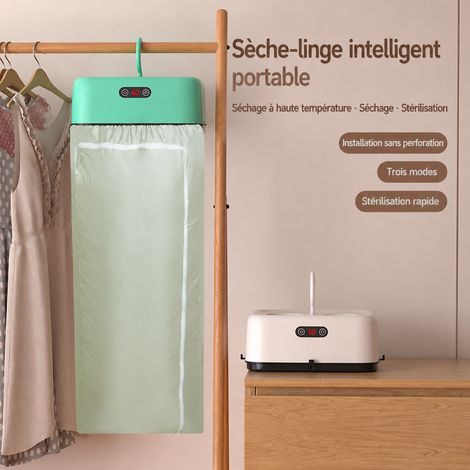 Mini sèche-linge électrique portable pliable bleu-vert prise UE 300 g vert réf 6876 300 g – Livraison gratuite