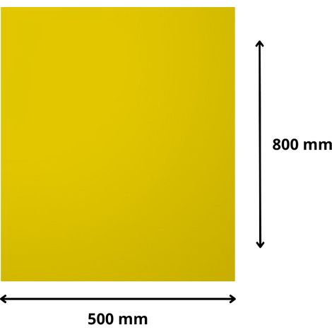 Plaque verre acrylique miroir or 3 mm - 50 x 80 cm (500 x 800 mm) - Verre synthétique - Bord droits - Plexiglass (1/5)