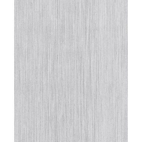 Papel pintado liso EDEM 594-20 Papel pintado vinílico texturado tono sobre tono destellante blanco 5,33 m2