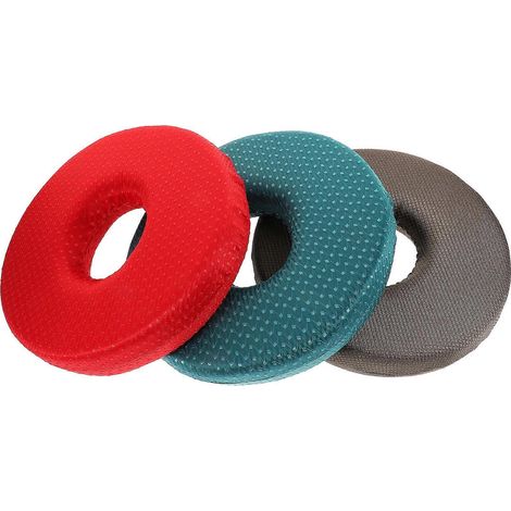 25x9cm Donut-förmige medizinische Rollstuhlmatte, medizinisches Schwammkissen, Anti-Dekubitus-Stuhlauflage, atmungsaktives Kissen (Farbe und Muster zufällig)-25X9cm (1/4)