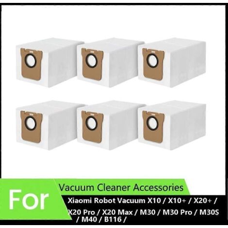 Sac à poussière pour aspirateur robot Xiaomi X10 / X10+ / X20+ / X20 Pro / X20 Max / M30 / M30 Pro / M30S / M40 / B116 / C102CN (1/5)