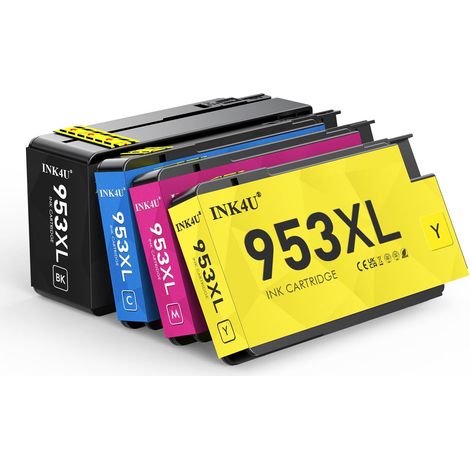 953XL Pack de 4 Cartouches d'encre Grande Capacité, Compatible pour (1/5)