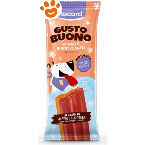 Record Dog Gusto Buono con Anatra e Albicocca - Confezione 50 Gr - Snack