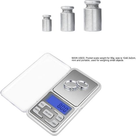 Präzisionswaage für Schmuck, elektronische Waage, Teewaage 500g/0,1g, Mini-Goldwaage, Präzisionswaage, Taschenwaage, Gramm-Wägewaage. (1/5)