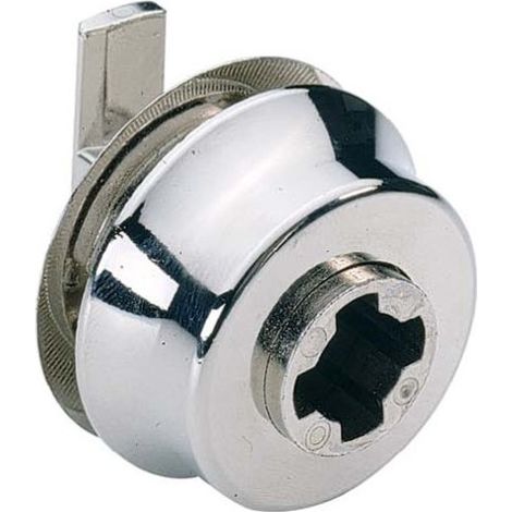 Serrure à cylindre de porte coulissante en verre type 326 avec rotation/pression prestige 2000 - HETTICH (1/2)