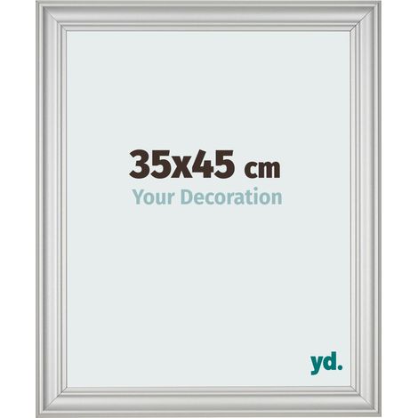 yd. - Cadre photo 35x45 - Argent Mat - MDF - Lazio