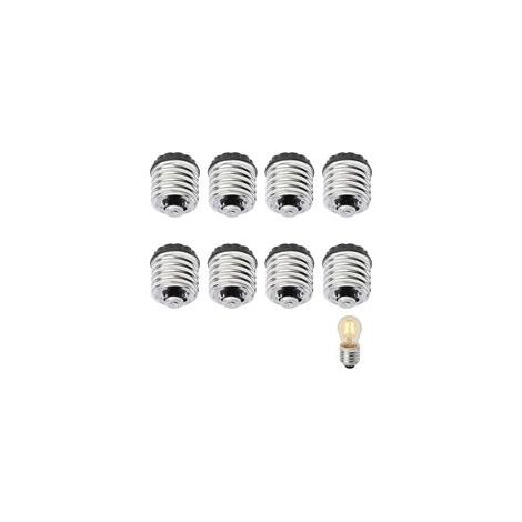 Adaptateur Ampoule E40 vers E27, Adaptateur de douille Lot de 8 Convertisseur de Douille LED Compatible Ampoules LED Pratique et Polyvalent Accessoires de Lampe (1/5)