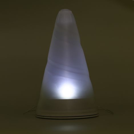 Lampe solaire de jardin extérieure en forme de cône LED, lanterne suspendue. (1/2)