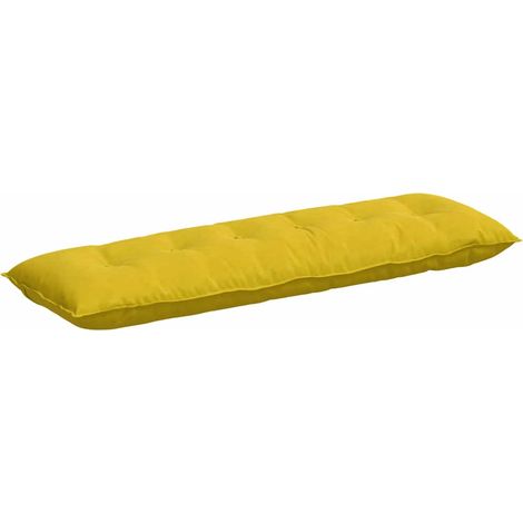 Cojín de Espalda Amarillo 160 x 50 cm Tela de pana vidaXL