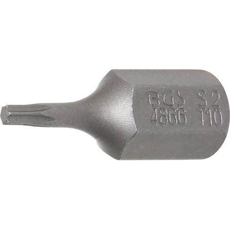 BGS  Bit  Accionamiento  Hexagonal  Exterior  10  mm  (3/8")  Perfil  T (para  Torx)  T10  -  4866
