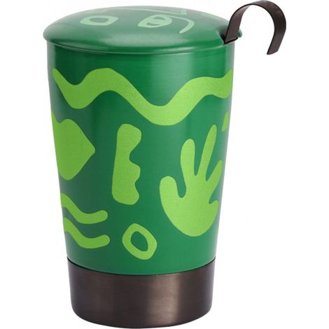 Tasse en porcelaine à double paroi avec infuseur Opéra Vert (1/2)