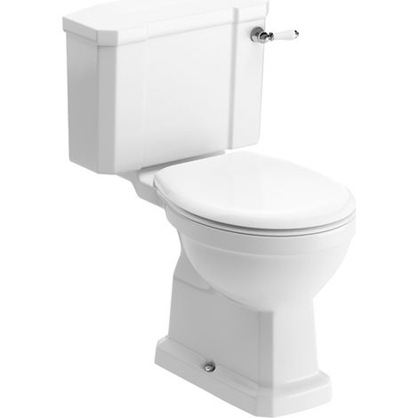 Signature Aphrodite Close Coupled Toilet (inc White Acrylic Seat) (1/4)