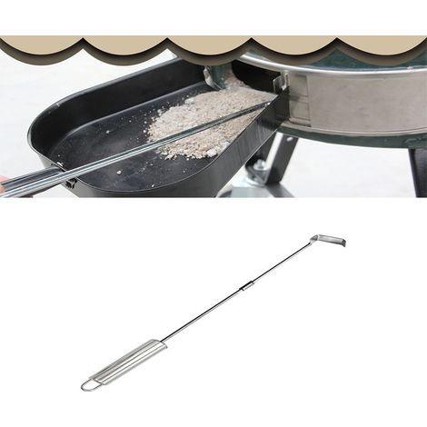Râteau de nettoyage pour barbecue à charbon en acier inoxydable, outil de nettoyage des cendres de barbecue, adapté aux barbecues à charbon Kamado Joe (1/5)