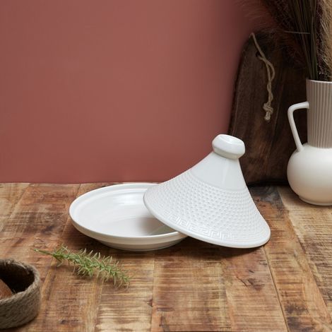 Tajine - Home Deco Factory - Céramique - Présentation - Blanc