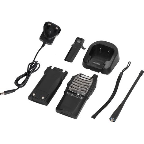 Talkie-walkie sans fil longue portée rechargeable, bidirectionnel, multifonction, 8 W haute puissance, prise britannique AC100-240 V (1/5)