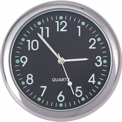 Reloj de coche, reloj adhesivo universal para salpicadero de coche, decoración luminosa TRIMEC (1/4)