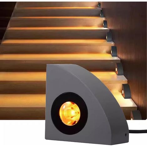 2 pièces Éclairage extérieur LED encastré étanche IP65 pour marches, escaliers et murs de jardin, terrasses et autres surfaces, pour plus de sécurité et d'ambiance / 3 W