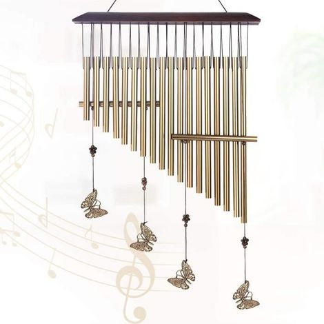 18 carillons éoliens, tubes en aluminium, décoration extérieure jardin et balcon (1/4)