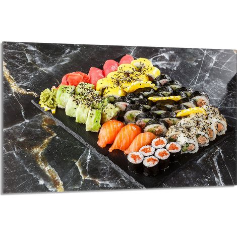 Glasschutzplatte für den Herd 80x52 Sushi (1/5)