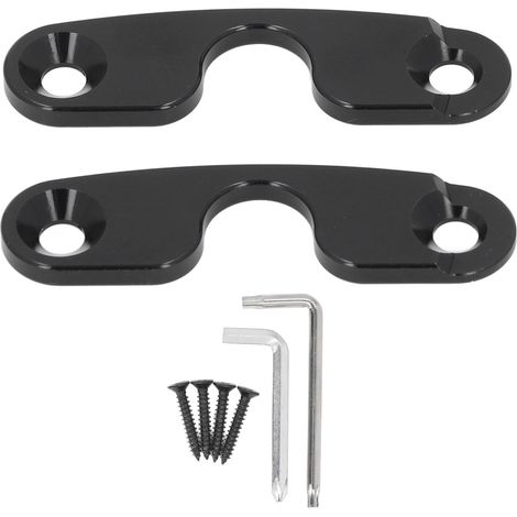 Kit Réparation Pare-Soleil Aluminium Noir Renforcé pour Jeep Wrangler JK 2018 JL JLU 2018-2023 Fixations Durables (1/5)