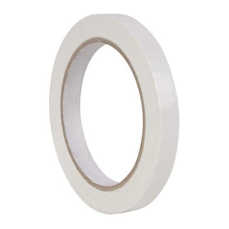 Cinta Adhesiva Apli 66 m 12 mm Blanco PVC (12 Unidades)