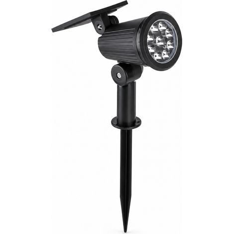Spot LED Solaire Extérieur Étanche, Lumière Multicolore à Couleur Fixe pour Jardin, Pelouse et Arbres (1/5)
