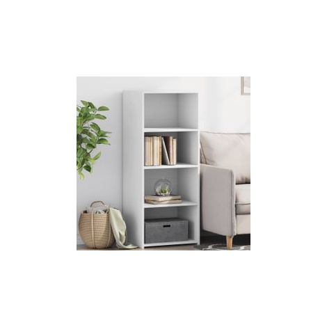 Buffet haut blanc 50x41x124 bois d'ingénierie (1/5)