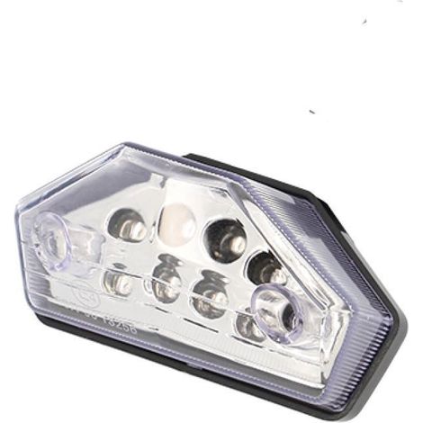 Feu arrière 12V a LED cabochon transparent pour moto Rieju 50 MRT (1/5)