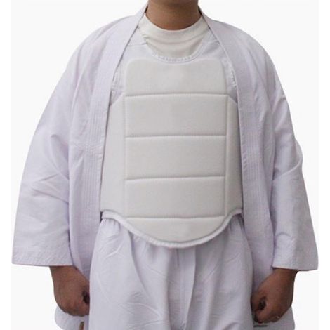 Gilet de boxe pour enfants avec protection de poitrine, soutien dorsal, armure de karaté légère, uniforme d'entraînement de karaté de combat libre - ( L ) (1/5)