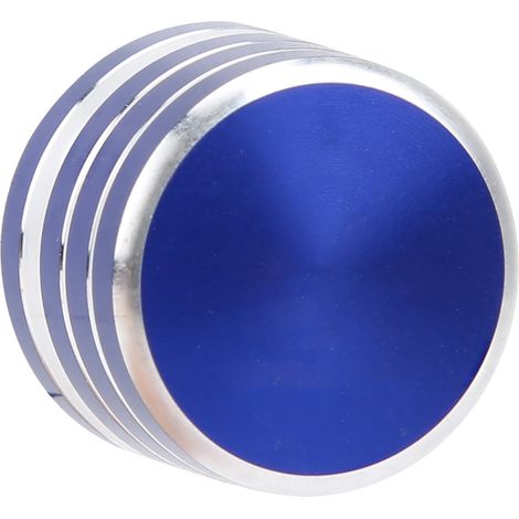 La bande décorative du cache du bouton de commande du rétroviseur pour Mazda CX-4-5 est fabriquée en alliage d'aluminium et présente des accents bleus. (1/5)