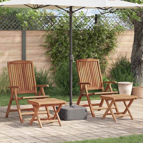 Garten Essgruppe 4 pcs Braun Massivholz Teak (1/5)