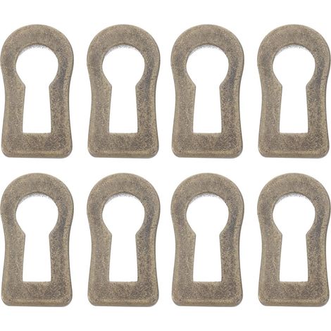 10 Stück Schlüssellochabdeckungen aus Zinklegierung mit Antikem Finish Dekorative Möbel Lochabdeckun (1/5)