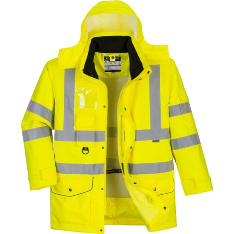 Warnschutz-Jacke Traffic 7in1, leuchtgelb, EN 343, EN ISO 20471 Kl.3, Gr. S (1/5)