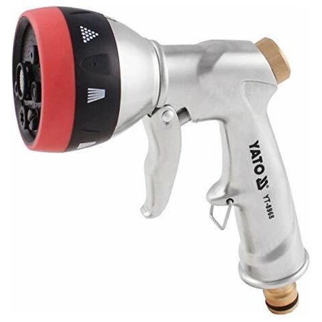 Yato YT-8968 pistola a spruzzo de acqua o ugello Pistola a spruzzo de acqua per giardino Ottone Alluminio, Ottone (1/4)
