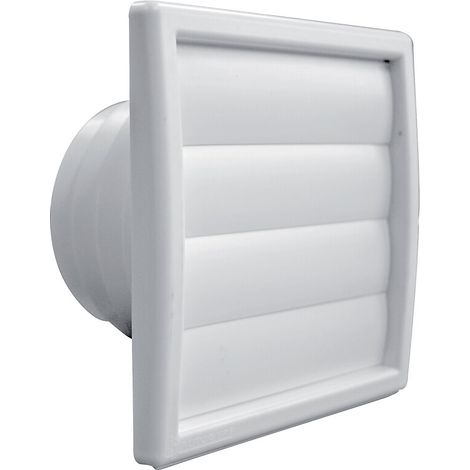 Sortie d'air à clapet mobile universelle - diamètre 100. 110. 120 et 130 mm - finition blanc - EOLIANCE RESIDENTIEL