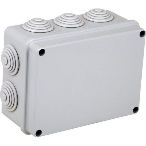 Trade Shop - KABELABZWEIGKASTEN 15X11X7CM 10 KABELDURCHFÜHRUNG JK632 OUTDOOR IP44 -