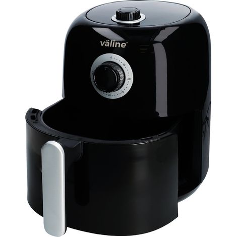 Freidora de aire "Sabiri" fácil de usar con asa y patas antideslizantes (1450W 230V) IP20 273x304x210mm color negro y plata (1/5)