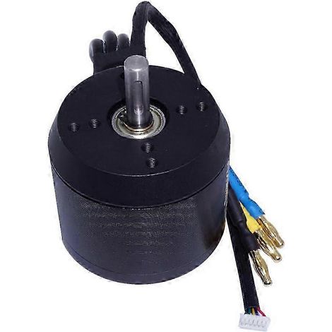 Moteur à capteur sans balais compatible avec les vélos/planches à roulettes électriques, moteur à courroie BLDC, 6354, 190KV, 2450W, diamètre d'arbre de 8 mm. (1/5)