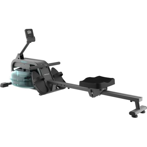 Cecotec Machine de Rowing de Water Drumfit Rower 10000 Neptune. Réservoir de Eau 13 litres de Capacité, Selle réglable, Poids maximum de 135 Kg, Affichage LCD. Support d'appareil.