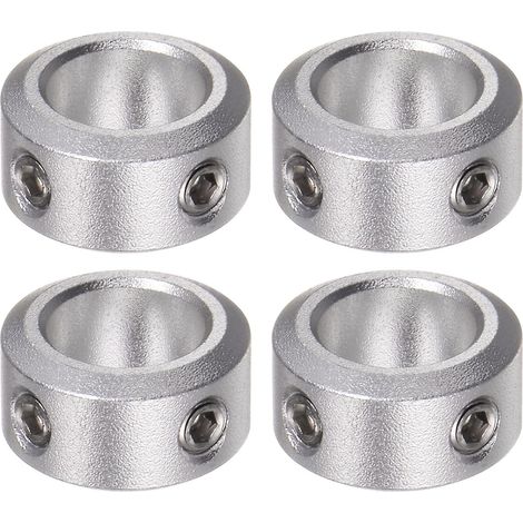 4pcs Bague de Réglage Bague Arrêt d'axe Butée Arbre Collier 10mm Alésage Aluminium Alliage 16mm OD, 8mm Largeur pour Roue Brouette Pont Boîte Vitesses (1/5)