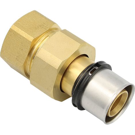 Pipetec Pressfitting Verschraubung 26x3 mm 1 Zoll IG TH Kontur (1/5)