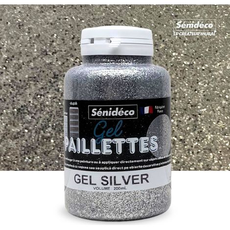GEL PAILLETTES silver 200ml (1/4)