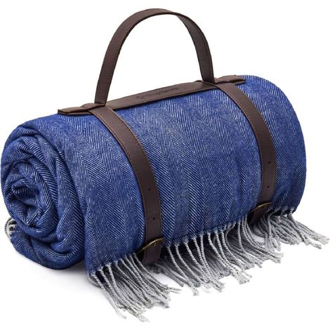 Picnic Blanket Beach Mat Throw Blanket Faux Wool Tassel Elegant Multifunctional Foldable Lightweight 150x200cm Gift for Camping Hiking Travel Office