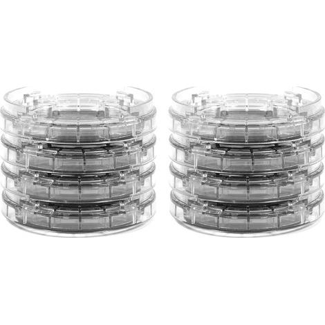 8pcs / set Plastique MultiSlot Meubles Jambe Antidérapant Tapis Antidérapant Butée De Lit Tapis De Pied pour Table Bureau Canapé Chaises (Transparent) (1/5)