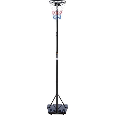 Panier de basket portable avec hauteur réglable de 259 à 305 cm, sans panneau, pour intérieur et extérieur (1/5)