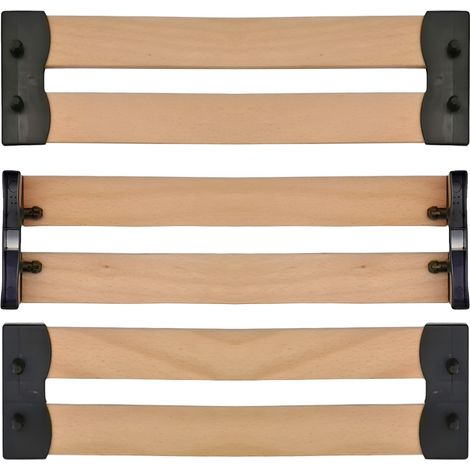 Lot 6 lattes+embouts pour Sommier, Lit, BZ et Clic-Clac - 790x38x8mm - 79x3,8x0,8cm - 7 plis Bois - SCM CRÉATIONS