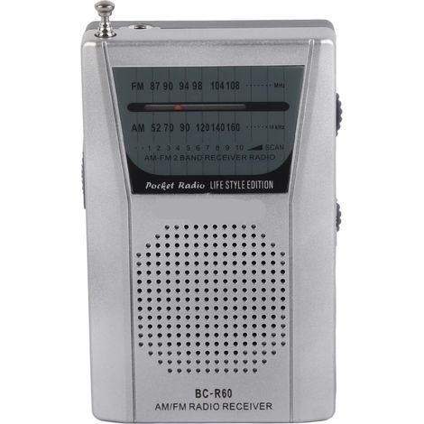 Radio AM FM Numérique Portable avec Fonction Mémoire et Réglage Manuel Facile - BCR60 (Piles AA Incluses) (1/5)