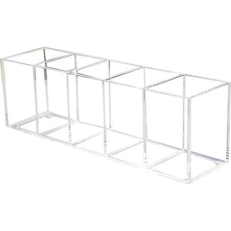 Boîte multifonctionnelle en acrylique pour ranger les outils et pinceaux de maquillage, structure (1/5)