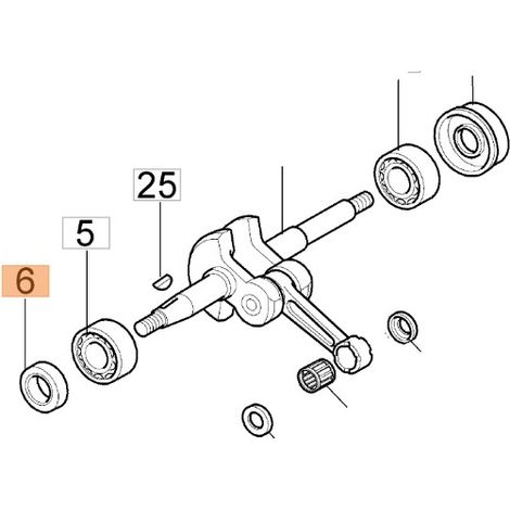 JOINT D'HUILE POUR MOTEUR DE VILEBREQUIN MODELES 925 GS260 ORIGINAL OLEOMAC 50160102